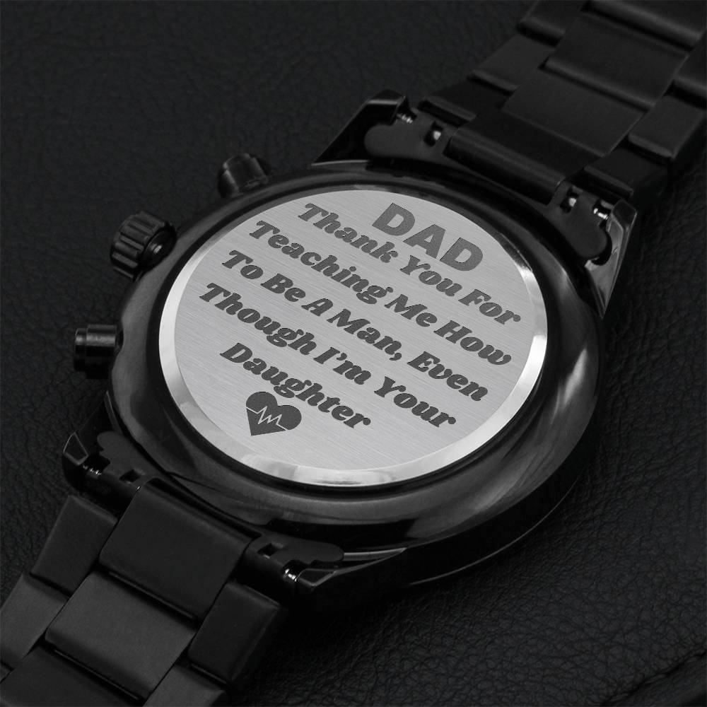 I’m Your Daughter Watch Engraving Chronograph Watch