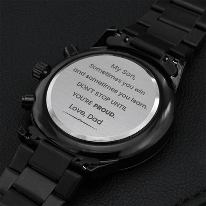 Best Gift For Son. Birthday Gift. Graduation Gift. Christmas Gift. 1 Engraving Chronograph Watch