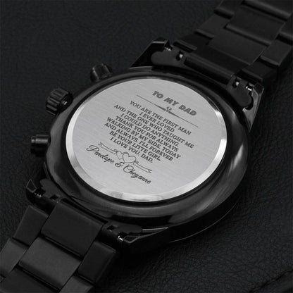 Dad Wedding Gift From Bride Dad Gift Wedding Gift For Dad From Bride Father Of The Bride Gift Daughter Dad Gift Wedding Frame For Dad Daddy Engraving Chronograph Watch