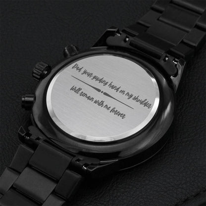 Perfect Father's Day Gift Engraving Chronograph Watch