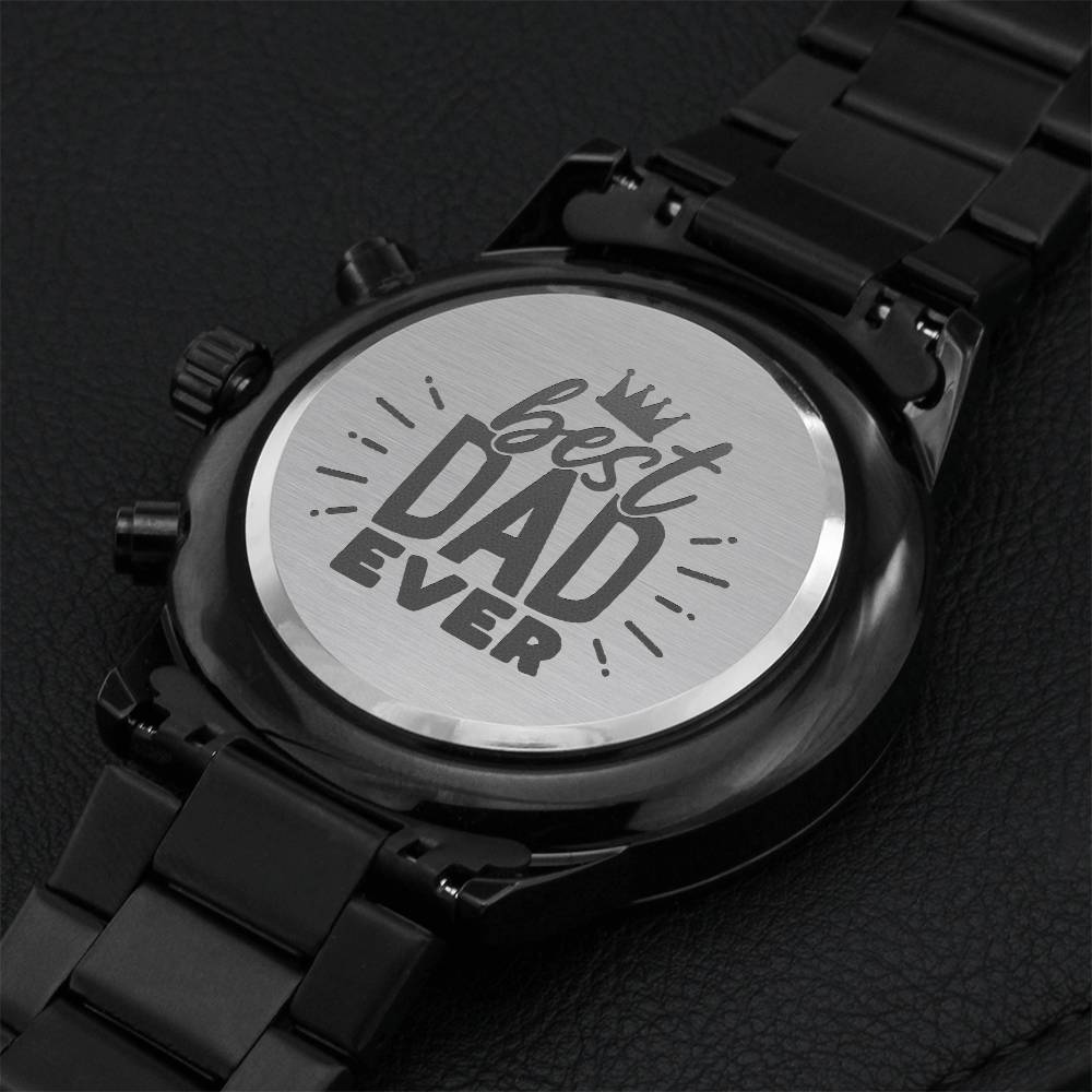 Best Dad Every Gift Engraving Chronograph Watch