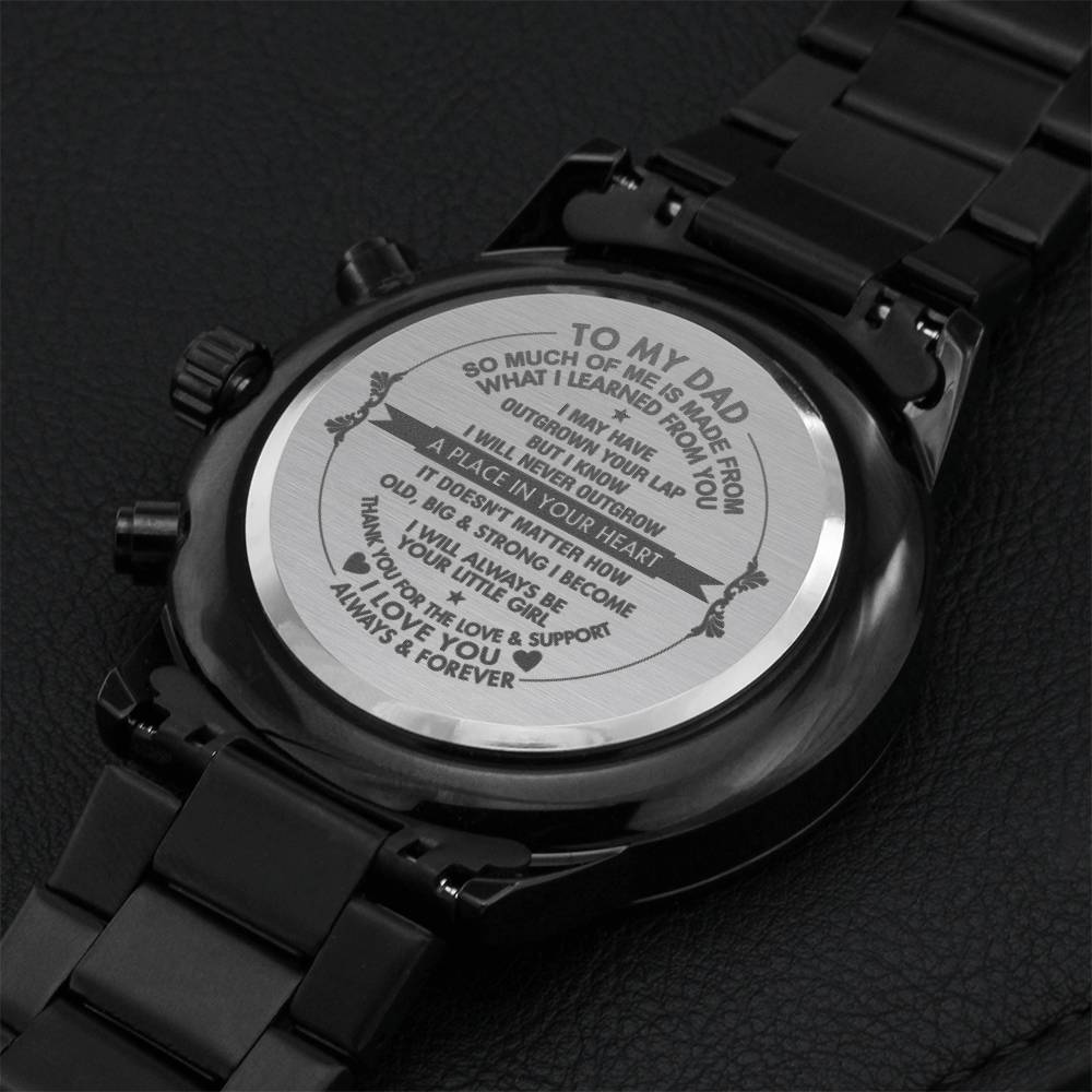 Gift For Dad - A Place In Your Heart Chronograph Watch Engraving Chronograph Watch