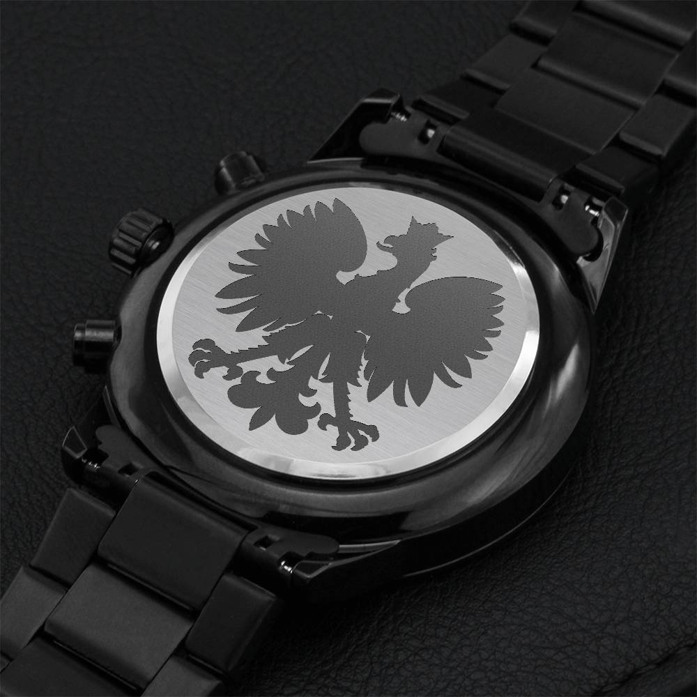 Polish Eagle Watch Engraving Chronograph Watch