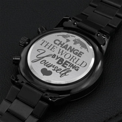 Watch Gift For Son Engraving Chronograph Watch