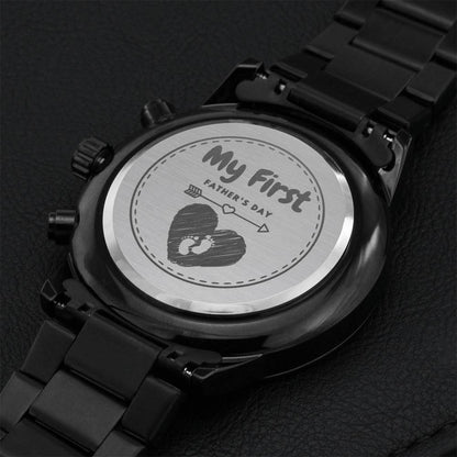 My First Father's Day Engraving Chronograph Watch