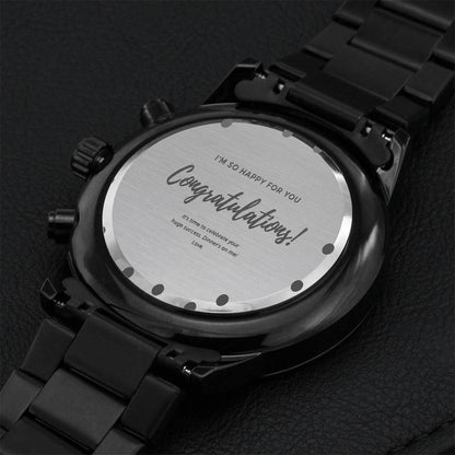 For Husband Engraving Chronograph Watch