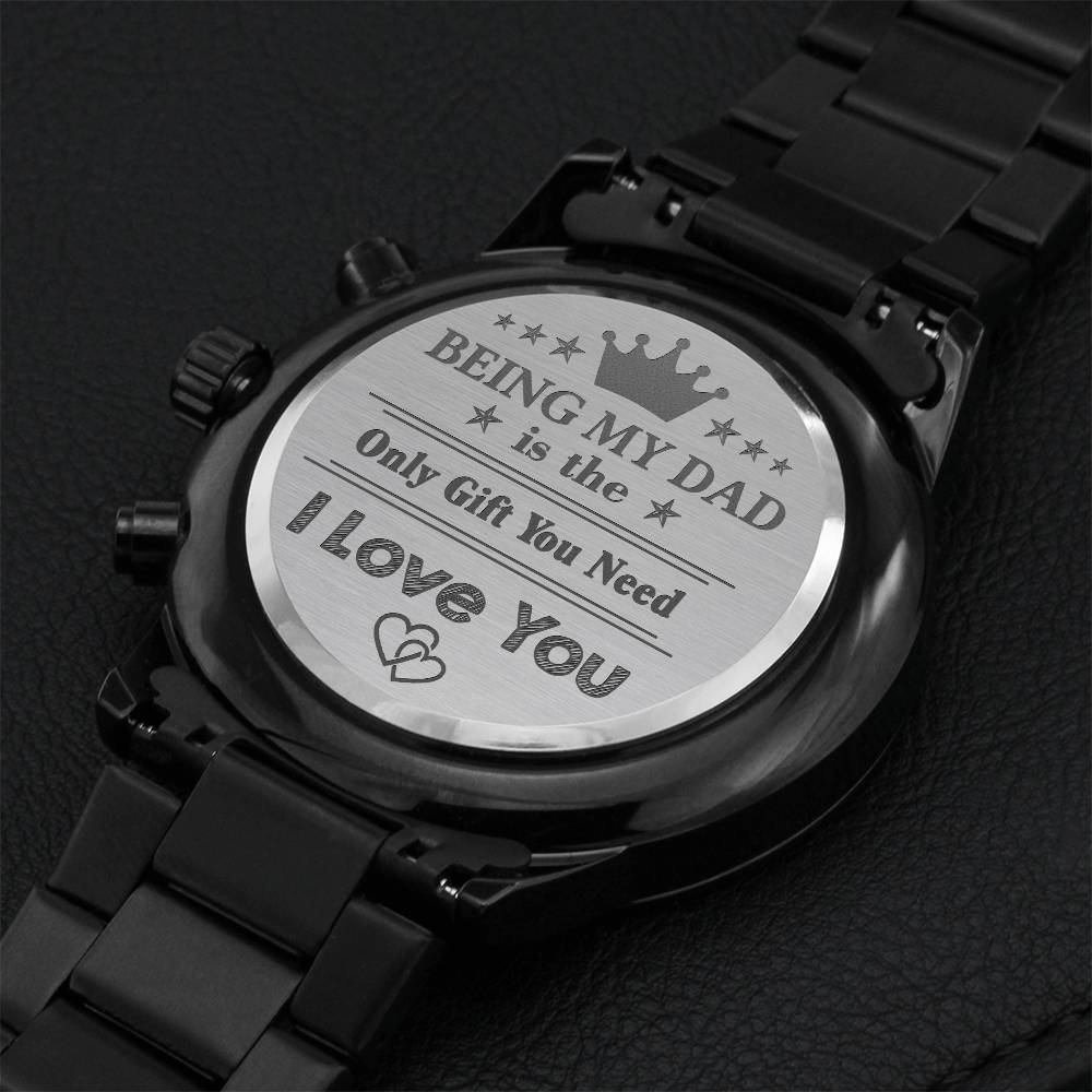 Happy Father's Day - Watch For Dad - Limited Edition Engraving Chronograph Watch