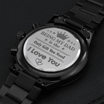 Happy Father's Day - Watch For Dad - Limited Edition Engraving Chronograph Watch