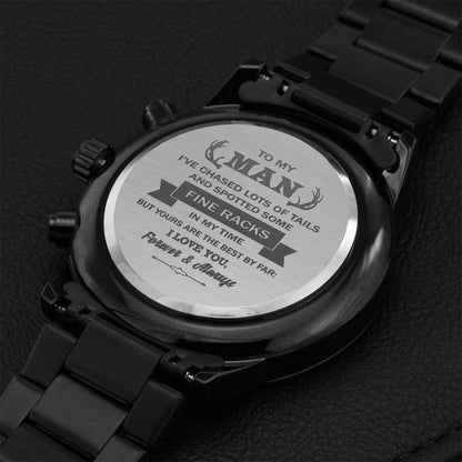 Gift For Your Man - Yours Are The Best - Watch Engraving Chronograph Watch