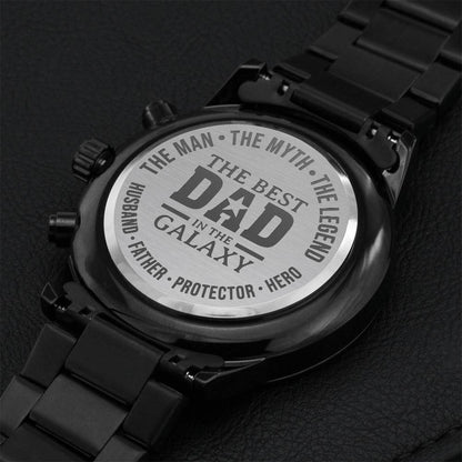 Gift For Dad Engraving Chronograph Watch