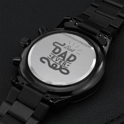 Customize Watch Gifts For Dad Custom Watch For Dad Fathers Gift Watches For Dad Gift From Daughter Father's Gift. Engraving Chronograph Watch