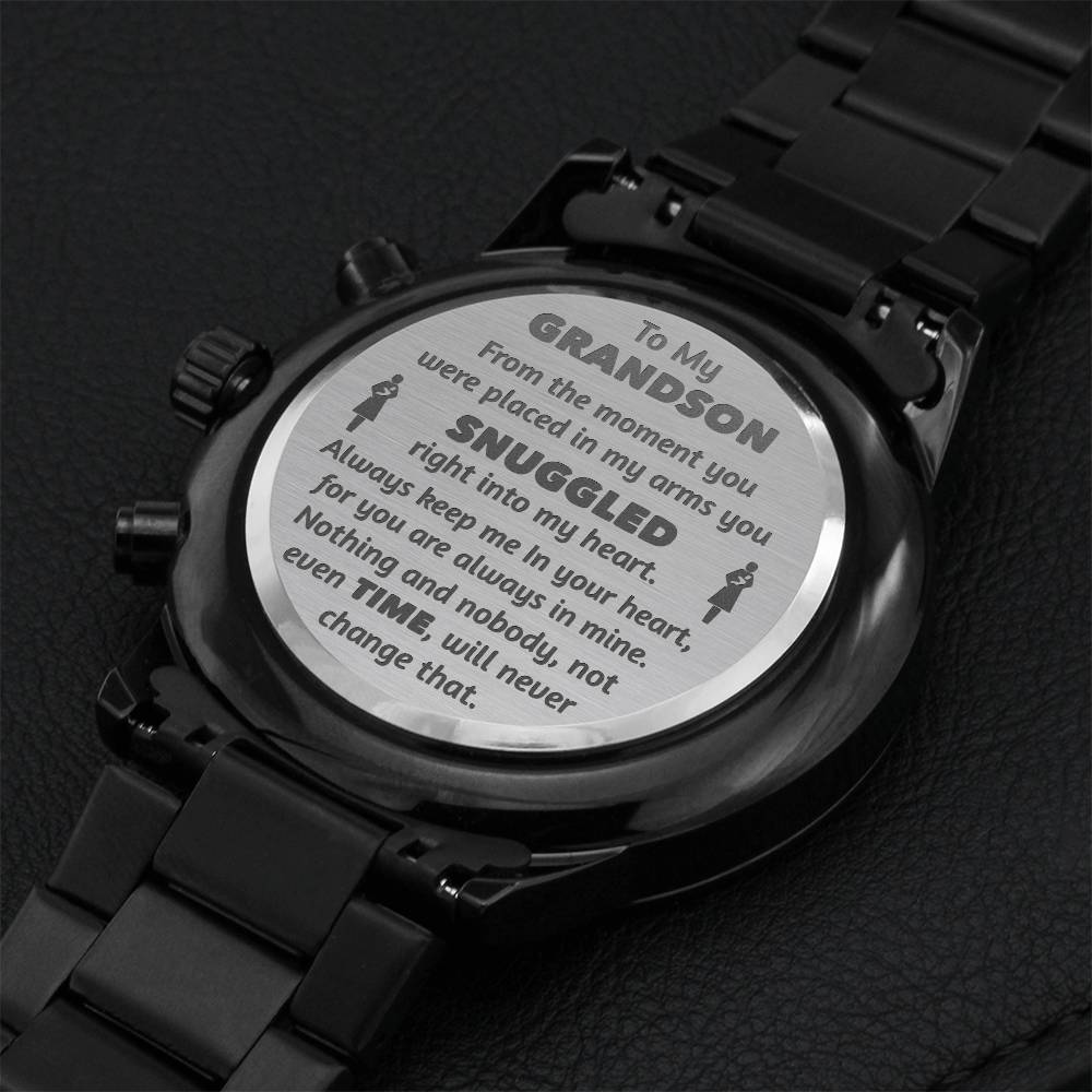 Grandsons - Snuggled Right In - Chronograph Watch 1 Engraving Chronograph Watch