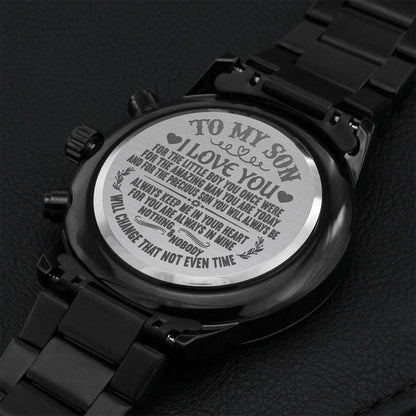 To My Son - Chronograph Watch 1 Engraving Chronograph Watch