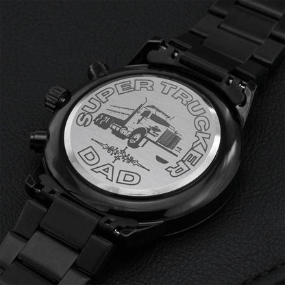 Super Trucker Dad 1 Engraving Chronograph Watch