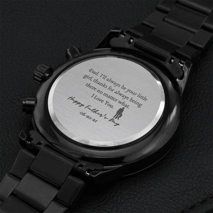 Special Father's Day Watch Gift Engraving Chronograph Watch