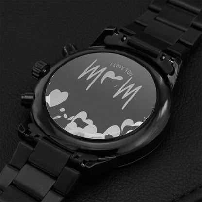 To My Son 1 Engraving Chronograph Watch