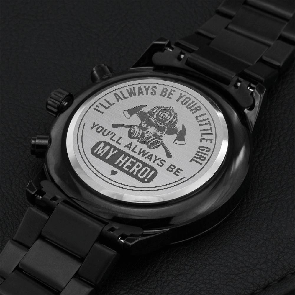 I'll Always Be Your Little Girl Engraving Chronograph Watch