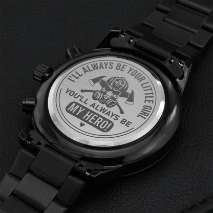 I'll Always Be Your Little Girl Engraving Chronograph Watch