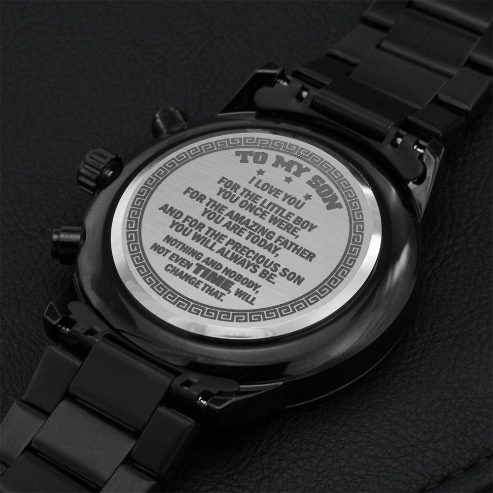 To My Son Watch 1 Engraving Chronograph Watch