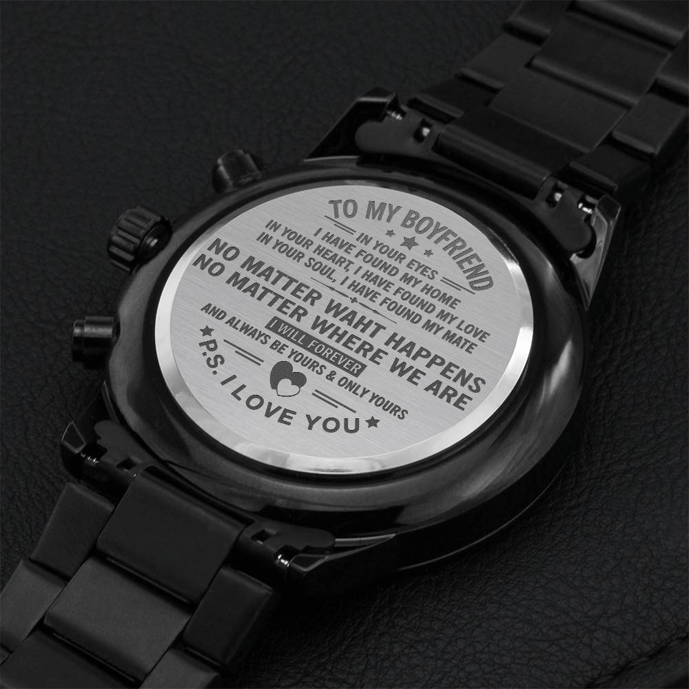 I Will Forever And Always Be Yours - Perfect Gift For Boyfriend (2) Engraving Chronograph Watch