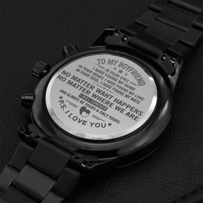 I Will Forever And Always Be Yours - Perfect Gift For Boyfriend (2) Engraving Chronograph Watch