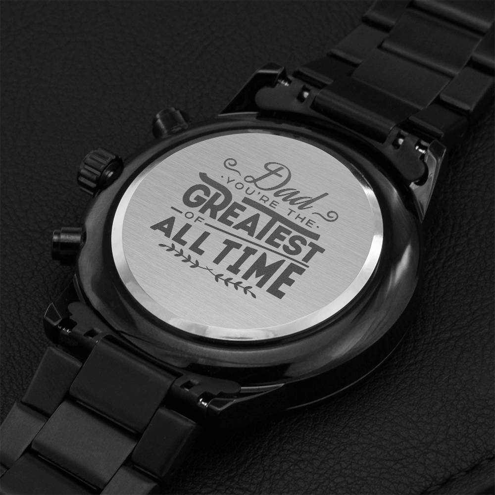For Dad Goat Engraving Chronograph Watch