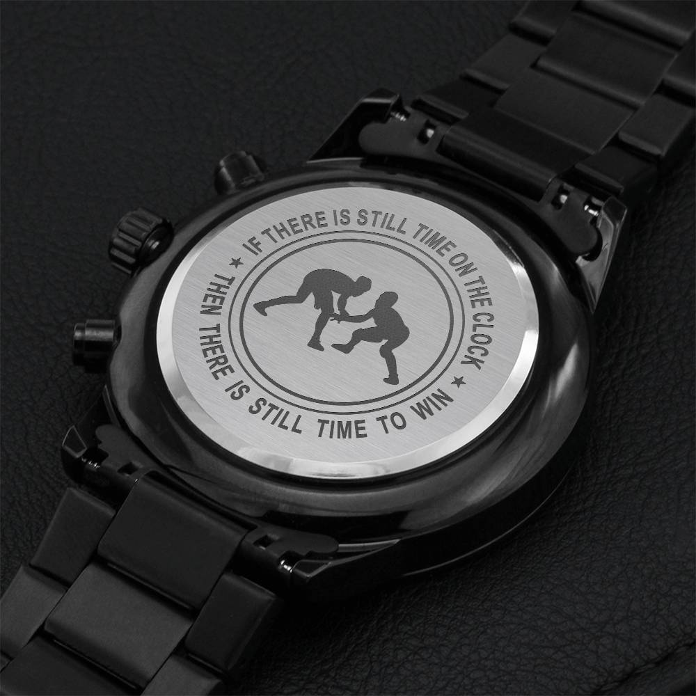 To-my-wrestling-son Engraving Chronograph Watch