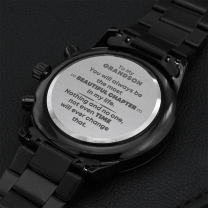 Grandson Most Beautiful Chapter - Chronograph Watch Engraving Chronograph Watch