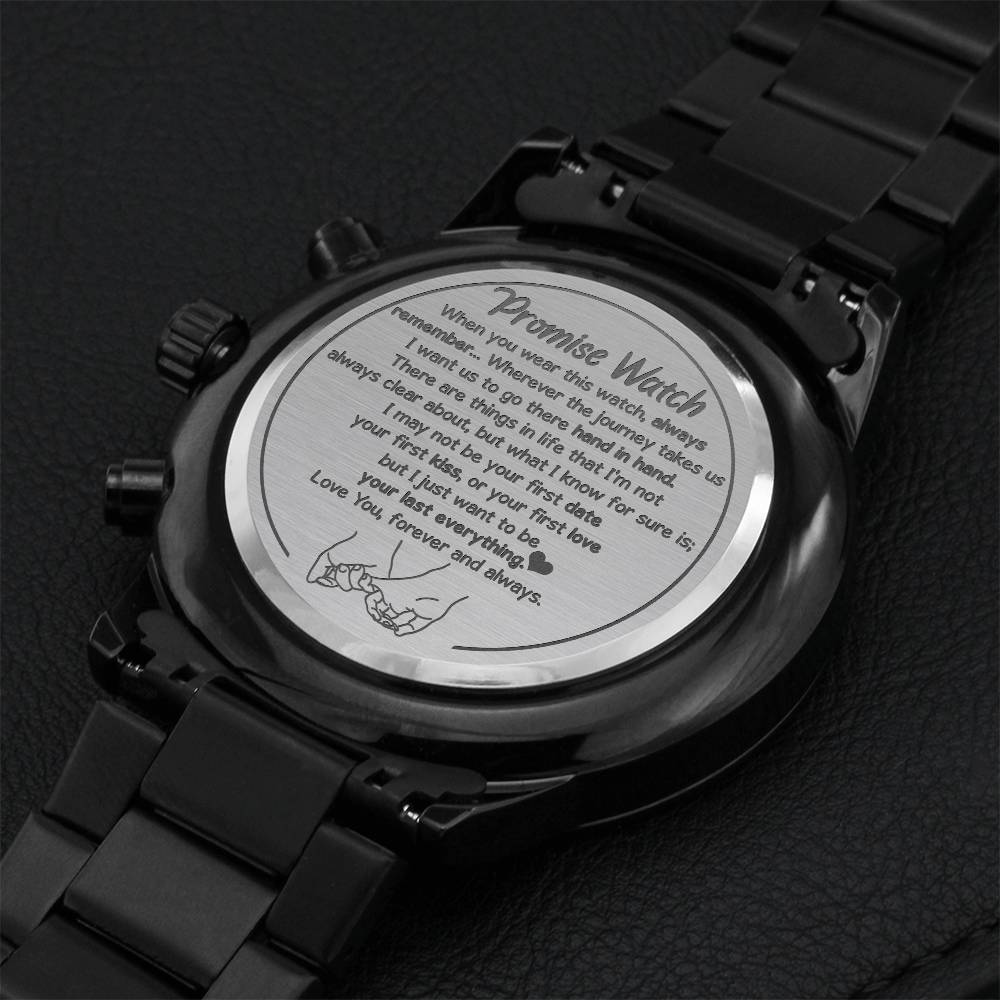 Promise Watch - Your Last Everything Engraving Chronograph Watch