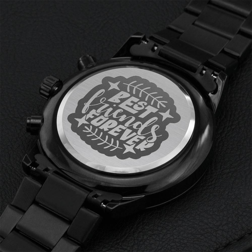 For Best Friend Engraving Chronograph Watch