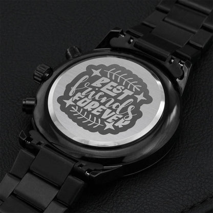 For Best Friend Engraving Chronograph Watch