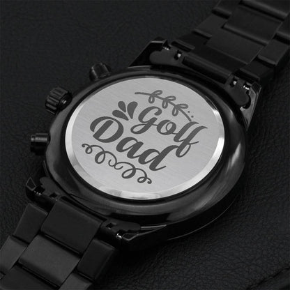 Golf Dad Fathers Day Sensitive Gift For Your Special One Engraving Chronograph Watch