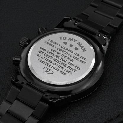 Man - God Gave Me You - Chronograph Watch Engraving Chronograph Watch