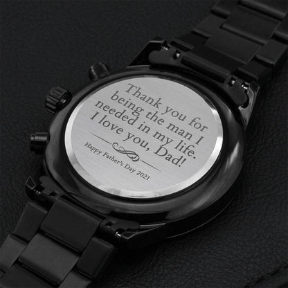 Engraved Father's Day Watch 2021 Engraving Chronograph Watch