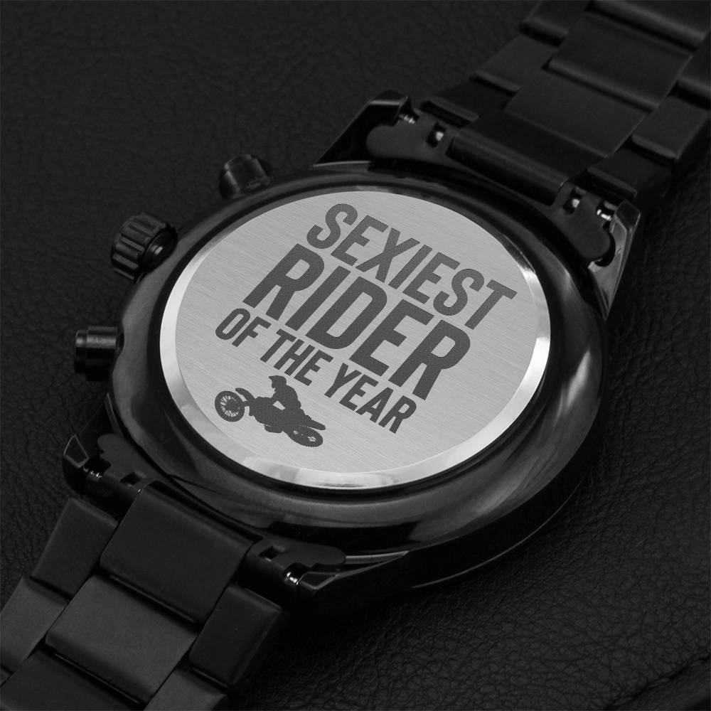 Sexiest Rider Of The Year Engraving Chronograph Watch