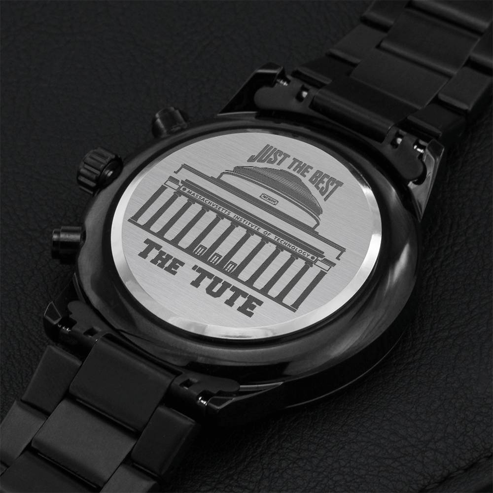 Mit-inspired Chronograph Watch Engraving Chronograph Watch