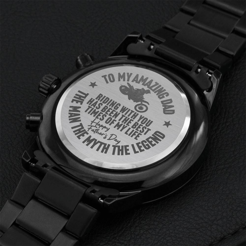 Mx Dad Engraving Chronograph Watch