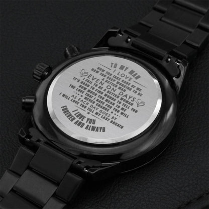 To My Man Engraved Chronograph Watch Engraving Chronograph Watch