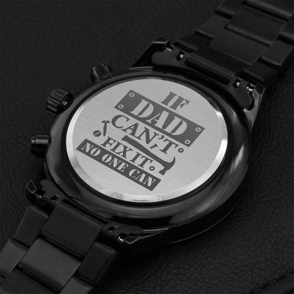 Can't Fix Engraving Chronograph Watch
