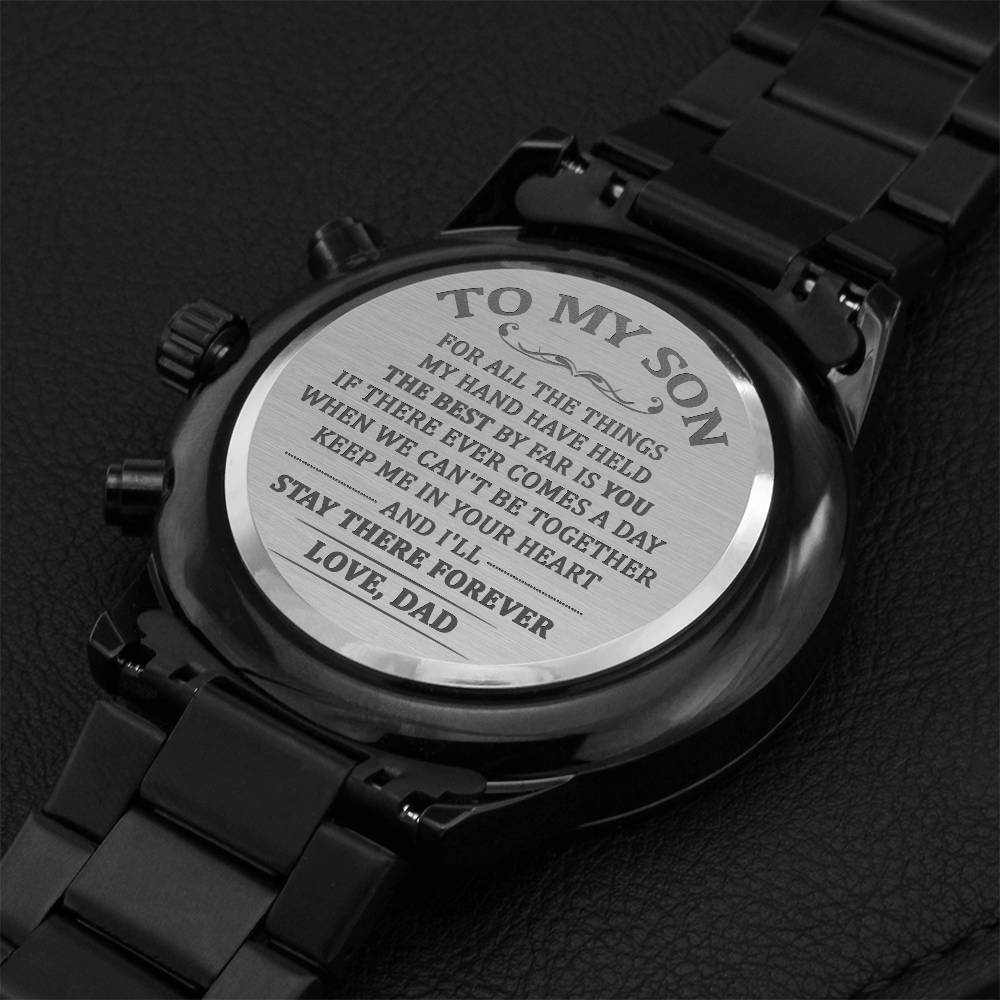 Gift For Son - Your Heart - Watch Engraving Chronograph Watch
