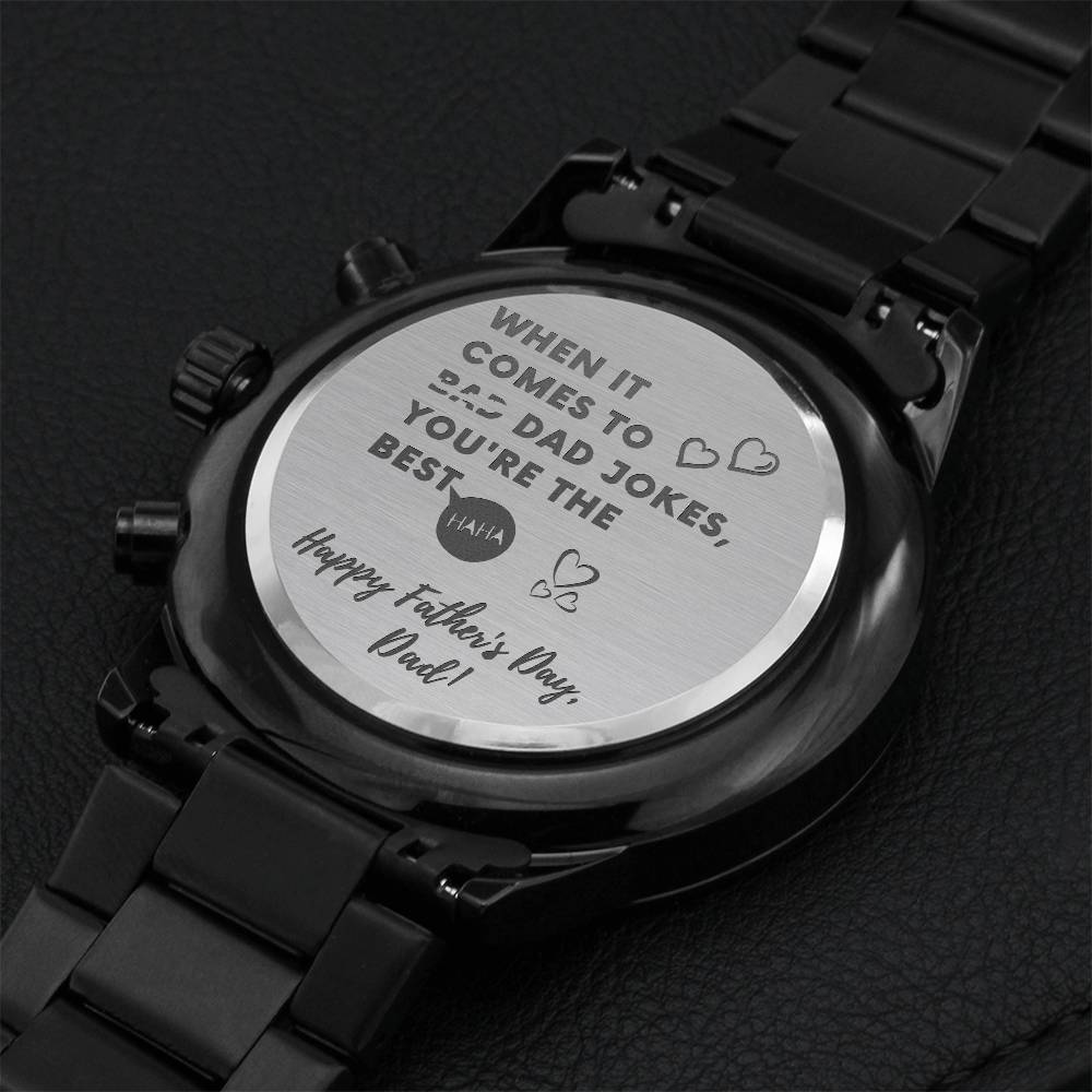 Bad Joker Dad Engraving Chronograph Watch