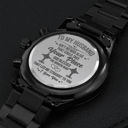 To My Husband - Chronograph Watch Engraving Chronograph Watch