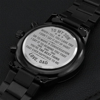 Gift For Son - Remind You - Watch Engraving Chronograph Watch