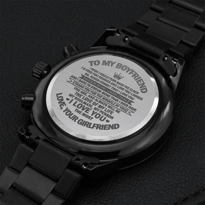 I Wish I Could Turn Back The Clock - Best Gift For Boyfriend Engraving Chronograph Watch