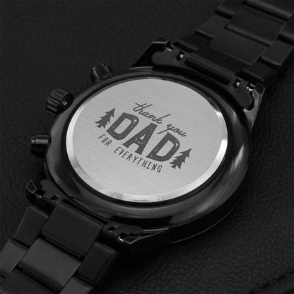 Thank You Dad For Everything Engraving Chronograph Watch