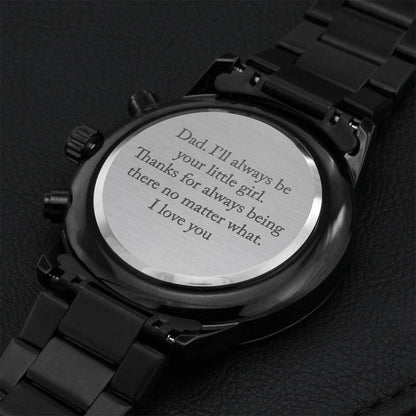 I'll Always Be Engraving Chronograph Watch