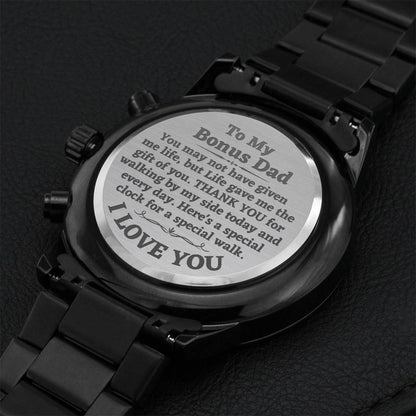 Bonus Dad Watch Wedding Engraving Chronograph Watch