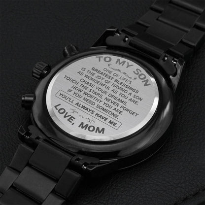 Gift For Son - The Joy - Watch Engraving Chronograph Watch