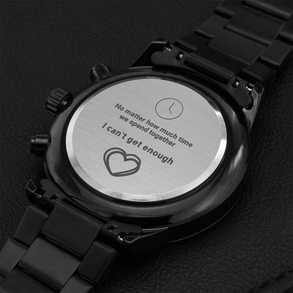 Time Together Chronograph Watch Engraving Chronograph Watch