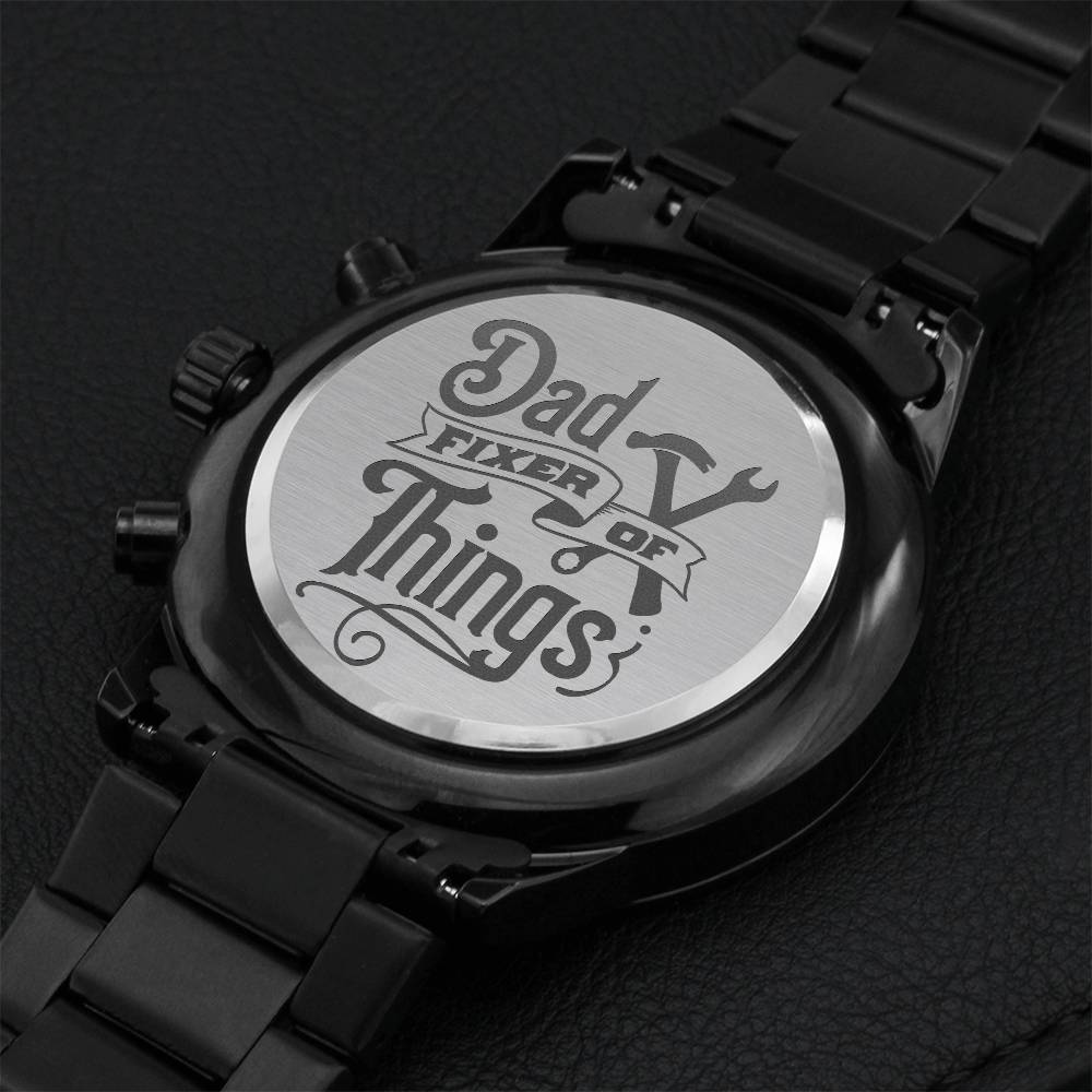Fixer Of Things Watch Engraving Chronograph Watch